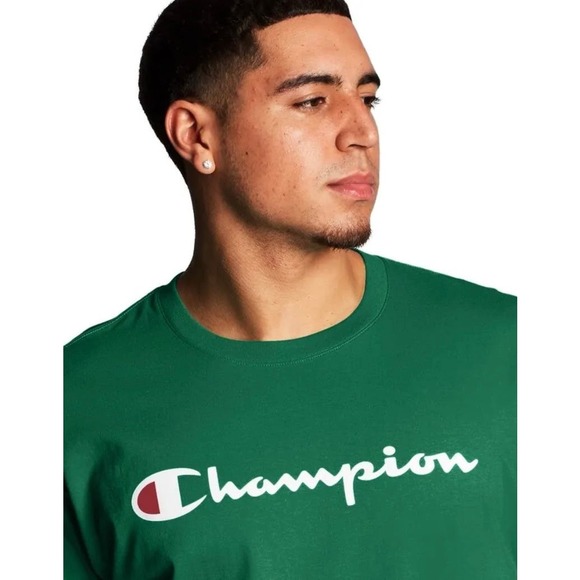 "Champion Men's Graphic T-Shirt - Green, Size XL" - Picture 3 of 4